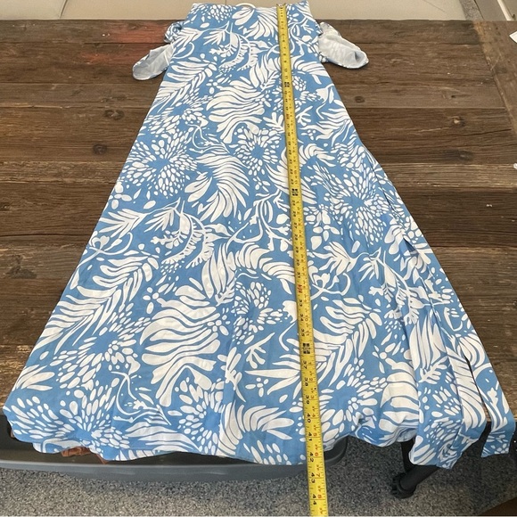 SOON MATERNITY Women's Elizabeth Maxi Dress Size XS In Sky Leaf - Picture 8 of 11